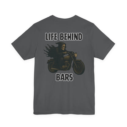 Reaper Life Behind Bars Motorcycle Tee, Unisex