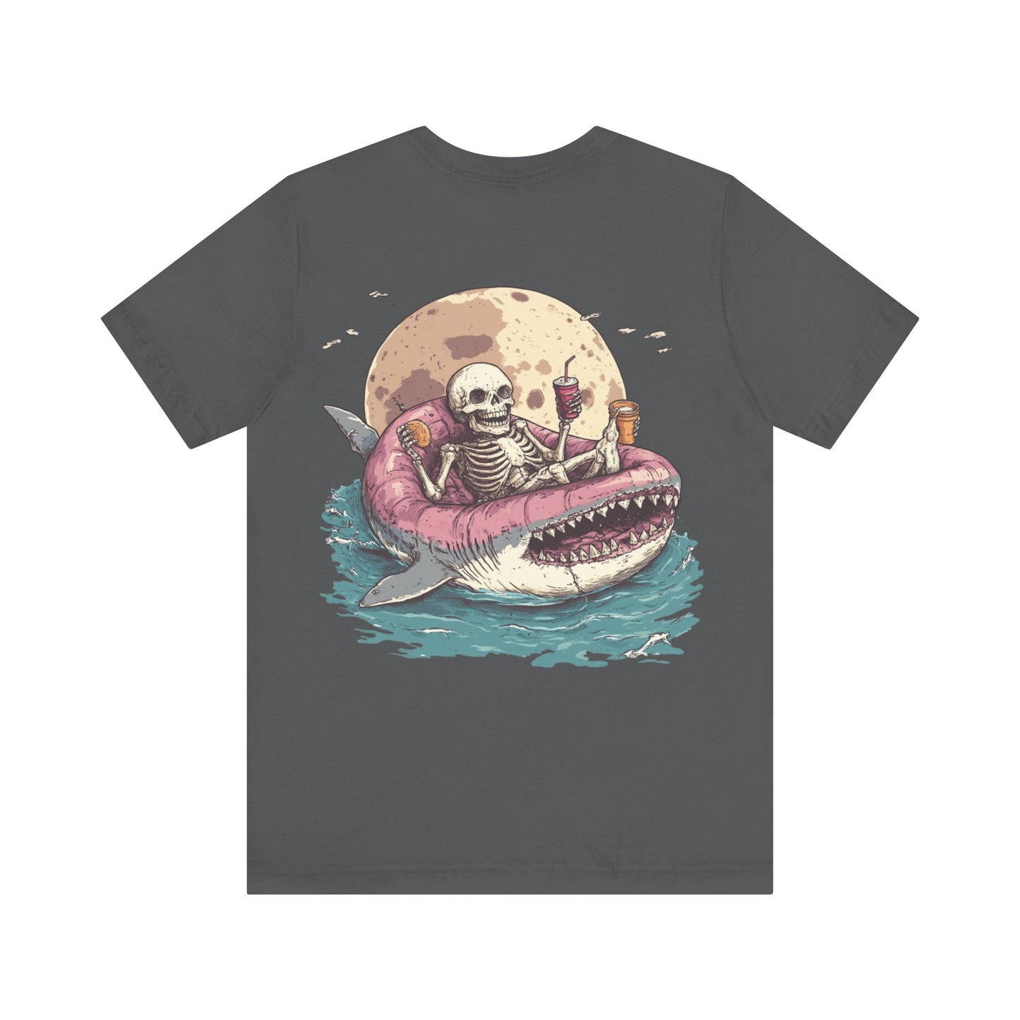 Skeleton Shark Summer Tee, Unisex Shirt