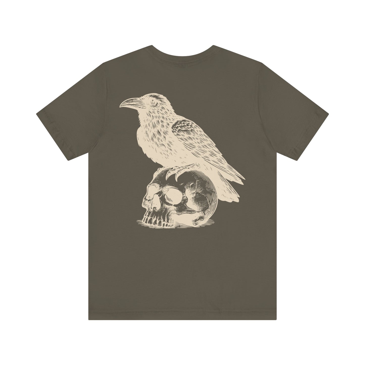 Reaper's Unisex Jersey Tee - Skull & Raven Graphic T-Shirt