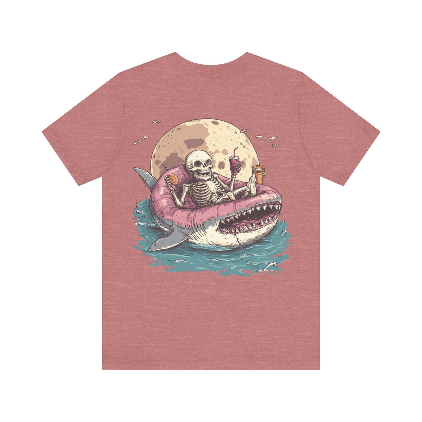 Skeleton Shark Summer Tee, Unisex Shirt