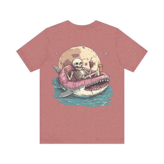 Skeleton Shark Summer Tee, Unisex Shirt