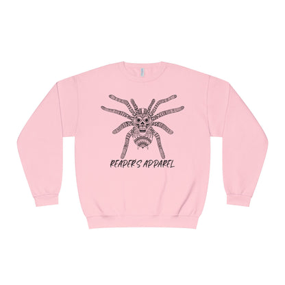 Spider Creepy Sweatshirt, Unisex Cozy Crewneck