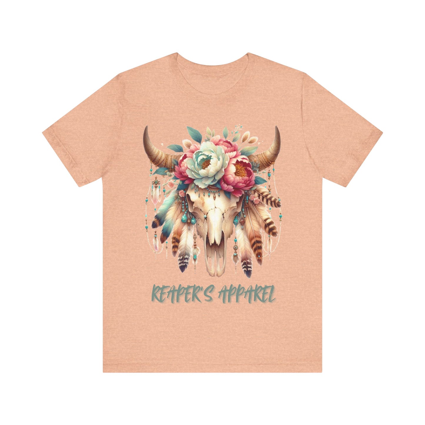 Boho Floral Skull, Vintage Graphic Shirt