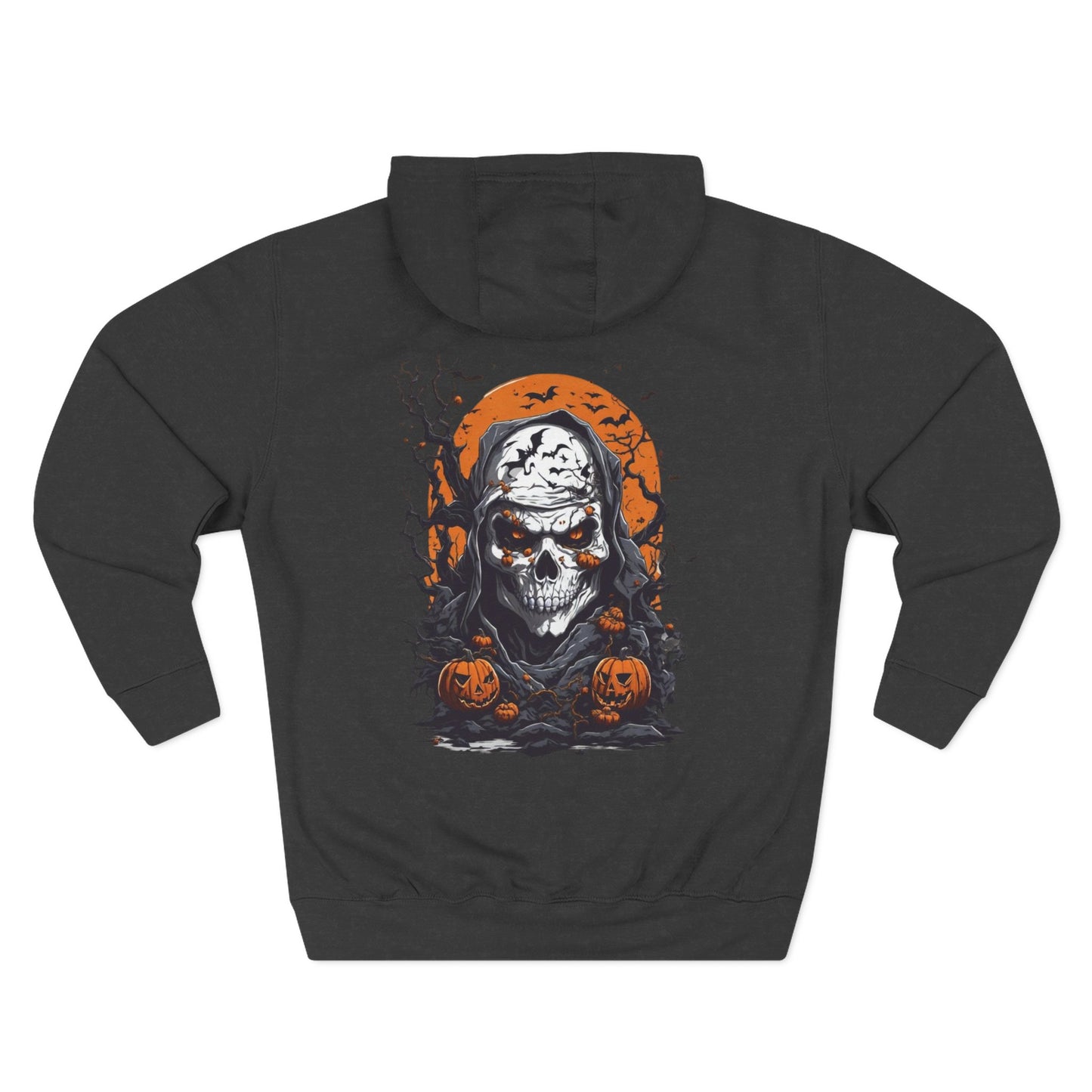Gothic Skull Hoodie | Halloween Fleece Pullover