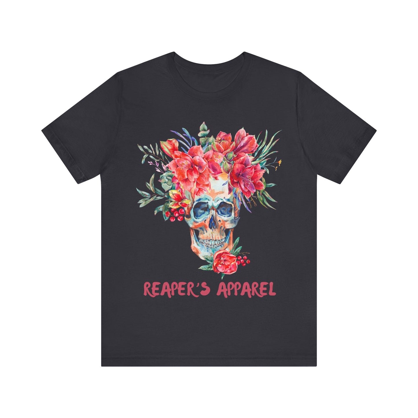 Floral Skull Tee - Short Sleeve Shirt