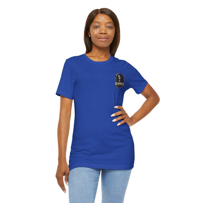 Edgy Racer Tee with Skull Graphic