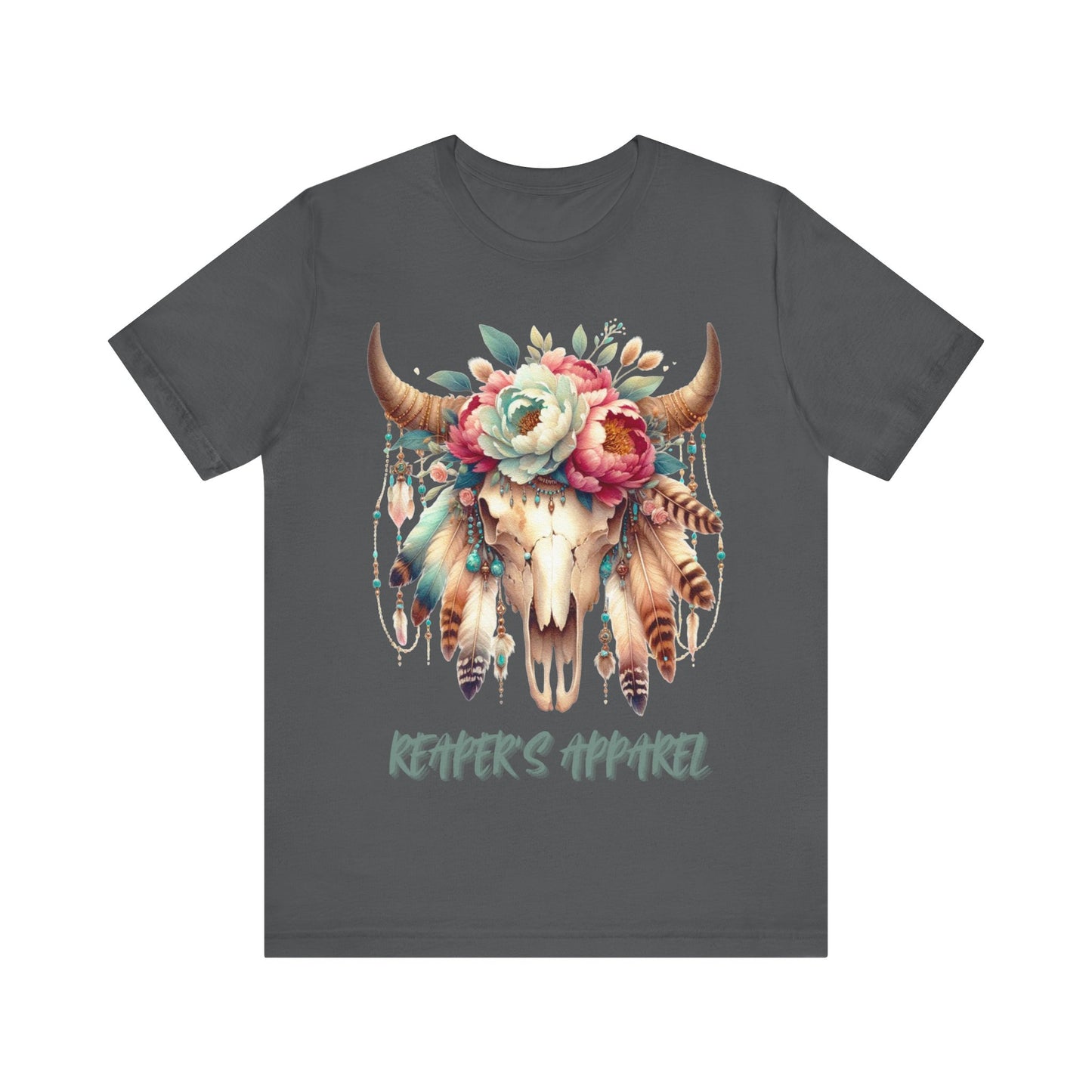 Boho Floral Skull, Vintage Graphic Shirt