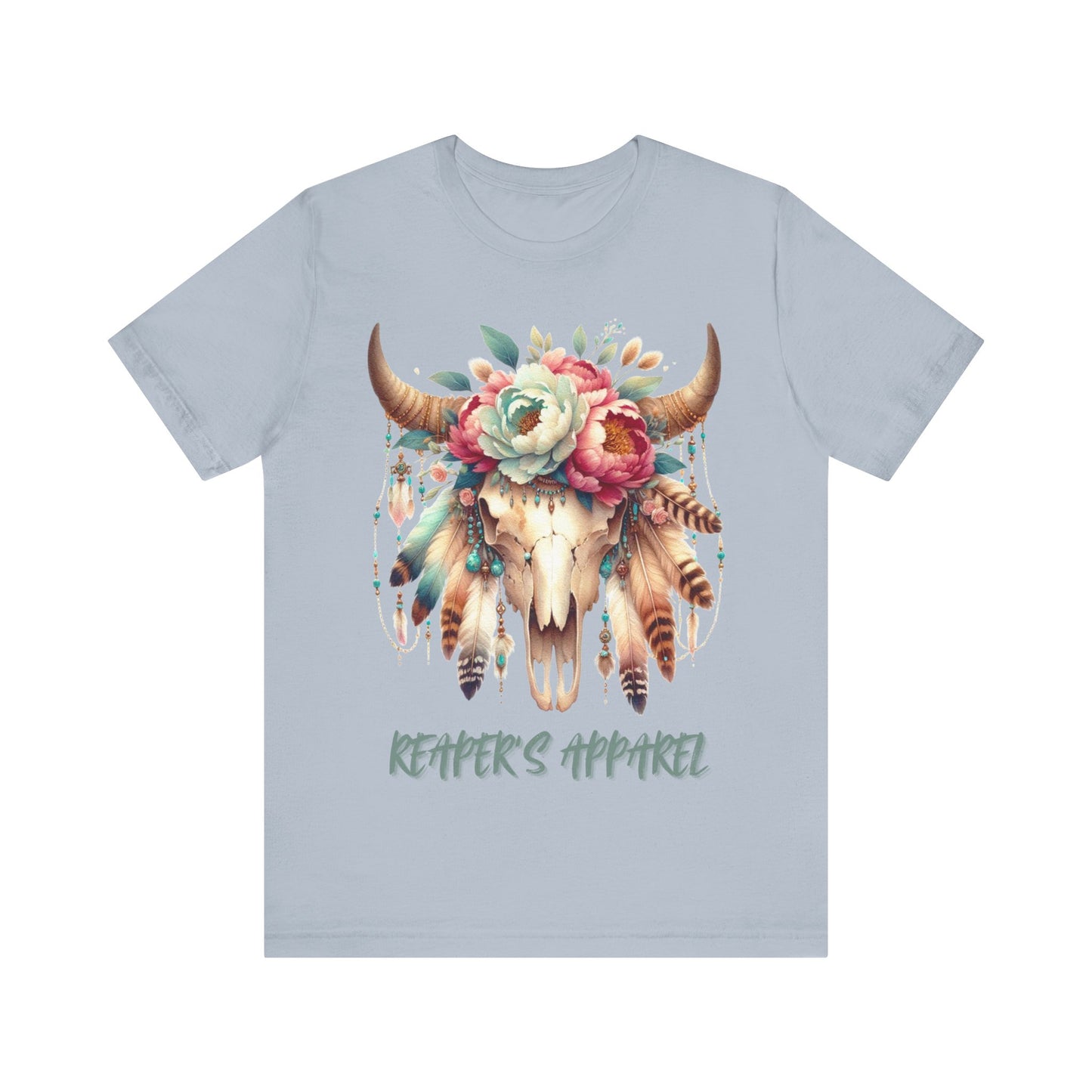Boho Floral Skull, Vintage Graphic Shirt