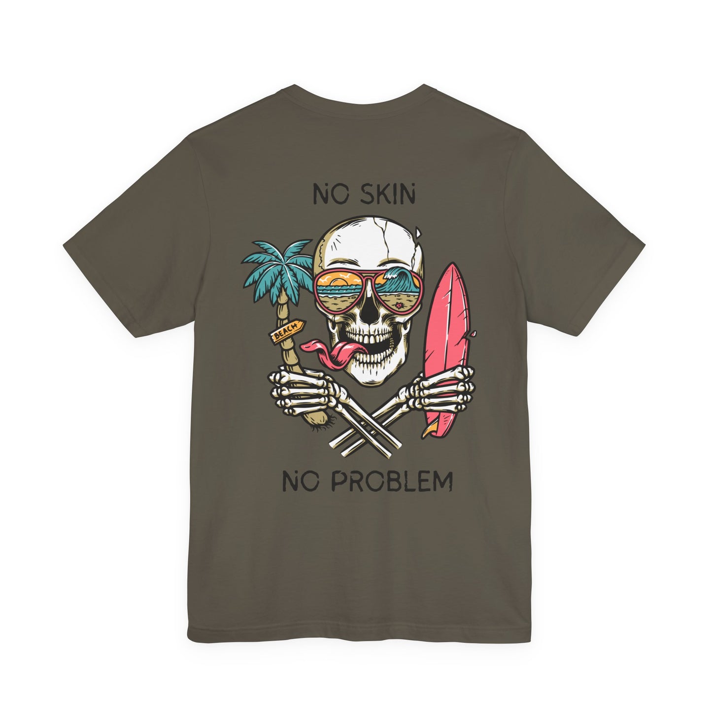 Skull Beach Vibes Tee - Unisex Short Sleeve T-Shirt